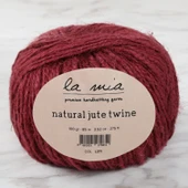La Mia Natural Jute Twine 100 Gr Bordo Jüt İp - L211 - 34105 - 1