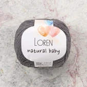 Loren Natural Baby Gri El Örgü İpi - R082 - 33946 - 1