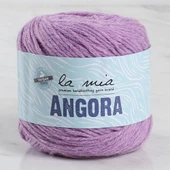La Mia Angora 50gr Mor El Örgü İpi - L127 - 33801 thumbnail 1