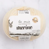 La Mia Merino Krem El Örgü İpi - L075 - 33777 thumbnail 1