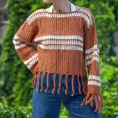 La Mia Xl Mercerized Lila El Örgü İpi - 53 - 33764 thumbnail 5