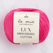 La Mia Lux Mercerized Cotton Fuşya El Örgü İpi - 35 - 33746 - 1