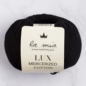 La Mia Lux Mercerized Cotton Siyah El Örgü İpi - 1 - 33741 - 1