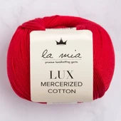 La Mia Lux Mercerized Cotton Kırmızı El Örgü İpi - 19 - 33745 thumbnail 1