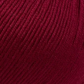 La Mia Mercerized Cotton Bordo El Örgü İpi - 23 - 33596 thumbnail 2