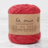 La Mia Re-tweed Kırmızı Melanj El Örgü İpi - L165 thumbnail 1