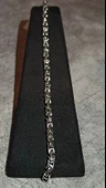 Gümüş Renk, Modern Halkalı Paslanmaz Çelik Erkek Bileklik 22 cm - 3
