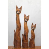 Ahşap 3'lü Kedi Seti 1 Metre Model 1 - 1
