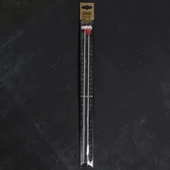 Addı Kalpli 3mm 40cm Klasik Alüminyum Örgü Şişi - thumbnail 1