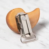 Hobi Baby Salyangoz Figürlü Organik Ahşap Emzik Kl thumbnail 2