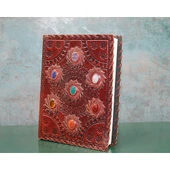 Taşlı Deri Defter Model 10 - 1