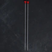 Addı Kalpli 3.5mm 40cm Klasik Alüminyum Örgü Şişi thumbnail 2