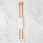 La Mia Whitewood 9 Mm 36 Cm Ahşap Örgü Şişi - 1