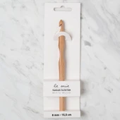 La Mia Whitewood 8 Mm 15.5 Cm Ahşap Yün Tığ - 1