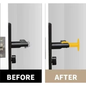 Renkli Vantuzlu Geçmeli Kapı Kolu Stoper 4lü Set - 3