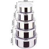 Paslanmaz Çelik Yemek Saklama Kabı Seti thumbnail 3