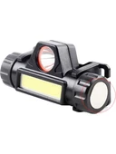 Ledli Kafa Lambası USB Sarjlı Fener Headlamp - 1