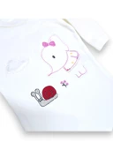Çicek Desenli Hırkalı Kız Bebek Takım - 8