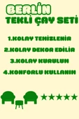 DEKOR MOBİLYACIM Berlin Çay Seti Kiremit Rengi Berjer ve Puf Takımı (Salon, Ofis, Balkon) - 2'li Takım - 4