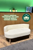 DEKOR MOBİLYACIM Stokholm 2'li Koltuk Çay Seti ve Bekleme Salonu Koltuğu-Berjer - 1