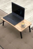 DEKOR MOBİLYACIM Laptop Sehpası Seyyar Kahvaltı Masası Katlanır Çalışma Sehpası Atlantik Çam - 1