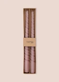 The Mia Burgu Şamdan Mumu 2li Set  Rose 29 cm - 3