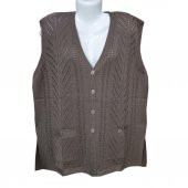 Battal Boy Sıfır Kol Kadın Triko Hırka - 3