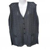 Battal Boy Sıfır Kol Kadın Triko Hırka - 7