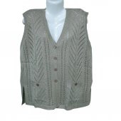 Battal Boy Sıfır Kol Kadın Triko Hırka - 9