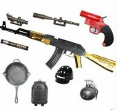 Pubg Flare Silah Set Oyuncak AKM 10 Parça - 1