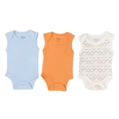Tiffany Baby Striped Theme 3'lü Yarım Kol Body 53008 - 1