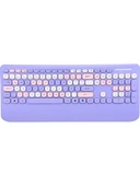 Everest KM-6281 Candy Renkli Tuşlu Mor Kablosuz Q Multimedia Klavye + Mouse Set - 4