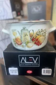Lüks Emaye Kızartma Tenceresi Fritöz 22cm 3,90 Litre Olio 15157 - 1