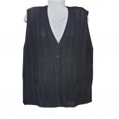 Battal Boy Sıfır Kol Örgü Model Kadın Triko Hırka - 5