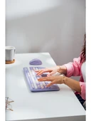 Everest KM-6281 Candy Renkli Tuşlu Mor Kablosuz Q Multimedia Klavye + Mouse Set - 10