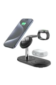 Linkage Wireless 3in1 15W Şarj Standı LWS4 - 5