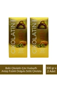 Balin Çikolatin Çıtır Kadayıflı Antep Fıstıklı Dolgulu Sütlü Çikolata 300 gr x 2 Adet - 1