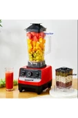 Çift Sürahili Blender Seti Buz Kırıcı Öğütücü Cafe Bar Multi Fonksiyonel 2,5 lt 6500w-9500w Renkli - 2