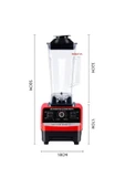 9000watt Buz Kırıcı Öğütücü Profesiyonel 2,5LT Çift Hazneli Multifonsiyonel Blender - 7
