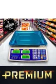 PREMİUM TERAZİ Market Pazarcı Ve Kasap Terazisi 40 Kg Kapasiteli Elektronik Dijital Bakkal Ensağlam - 1