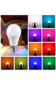Rgb Kumandalı Led Renkli Ampul 9w (beyaz Işıklı Ve Çok Renkli ) Ayarlanabilir / Kısılabilir - 1