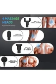 Masaj Tabancası Sporcu Masaj Aleti 4 Başlıklı Şarjlı thumbnail 6