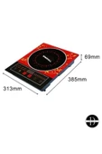 1. Kalite Lazer Elektrikli Ocak 2200 Watt DG-013 - 2