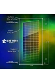 TOPCon 585w Watt Güneş Paneli Monokristal 144 Hücre Solar Panel - 4