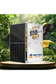 27 Adet 550w Watt Güneş Paneli Monokristal 144 Hücre Solar Panel - 3