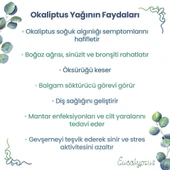 NPO Yogaroma Ferahlatıcı Aromaterapi 10mL Saf ve Doğal Okaliptus Uçucu Yağ 8 Adet - 3