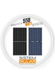 Bifacial 550w Watt Güneş Paneli Monokristal 144 Hücre Solar Panel - 1