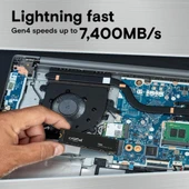 Crucial T500 1TB PCIe Gen4 NVMe M.2 SSD (7300-6800 MBs) CT1000T500SSD8 - 2