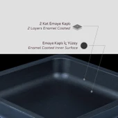 Lava Servis Tepsisi 35 X 32 Cm Siyah thumbnail 3