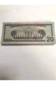 Noname 100 Adet 20 Dolar Geçersiz Şaka Düğün Parası Oyun Parası (100x20 Dolar) - 2
